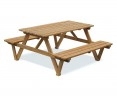 Luxury 5ft Picnic Bench, Teak Wooden Pub Bench – 1.5m