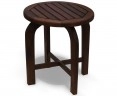 Capri Antique Wood Round Table, Teak