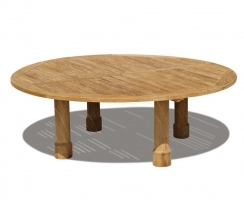 Titan Teak Round Garden Table – 2.2m