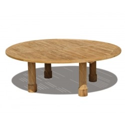 Titan Teak Round Garden Table – 2.2m