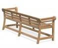 lutyens-style garden bench low back 2.25m