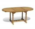 Brompton Bijou Extendable Teak Table, Single-Leaf – 1.2 - 1.8m