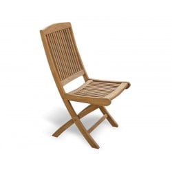 Rimini Wooden Garden Chair, Foldable Dining Chair
