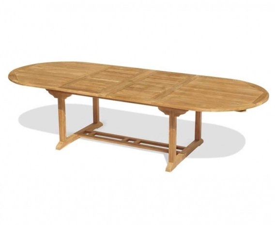 Brompton Teak Extending Oval Table, Double-Leaf – 2 - 3m