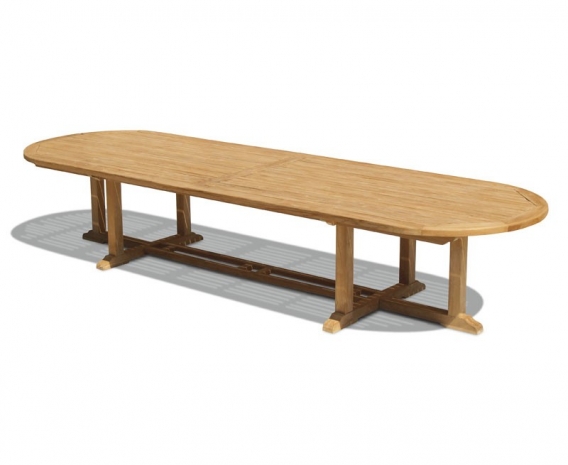 Hilgrove Teak Oval Extra-Large Garden Table – 4m