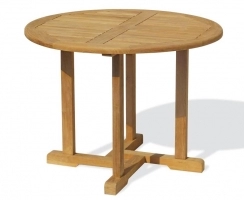 Canfield Teak Round Patio Table – 1.1m