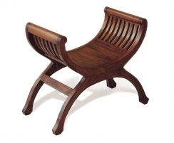 Antique Wooden Stool, Regency Stool, Teak