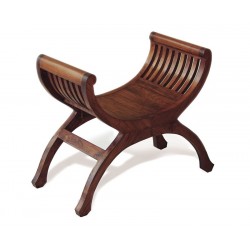Antique Wooden Stool, Regency Stool, Teak