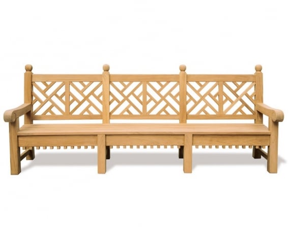 Chiswick Large Chinoiserie Decorative Garden Bench 2 75m - Decorative Garden Benches Chiswick Large Chinoiserie Decorative Garden Bench 2 75m - Decorative Garden Benches