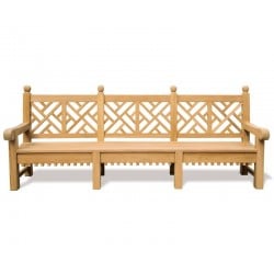Chiswick Large Chinoiserie Decorative Garden Bench – 2.75m