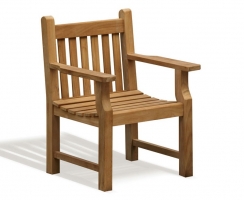 Taverners Teak Wooden Garden Armchair