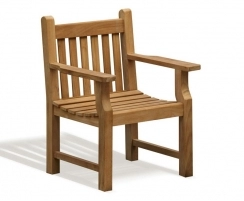 Taverners Teak Wooden Garden Armchair