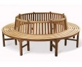 Large Teak Circular Tree Seat - 2.96m