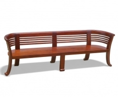 Kensington Large Indoor Deco Bench, Reclaimed Teak – 2.5m