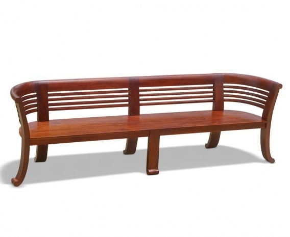 Kensington Large Indoor Deco Bench, Reclaimed Teak – 2.5m