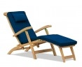 Halo Teak Steamer Chair with cushion