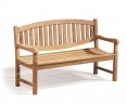 Ascot 3 Seater Teak Garden Bench – 1.5m