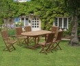 Brompton Bijou Extending 1.2 - 1.8m Table & 6 Rimini Chairs