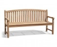 Clivedon 4 Seater Garden Bench, Teak – 1.8m/6ft