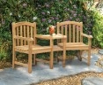 Clivedon Teak Companion Seat, Jack and Jill Seat