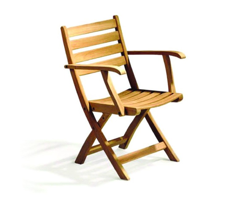 Suffolk Outdoor Wood Folding Chair, Teak