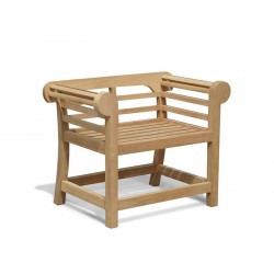 Lutyens-Style Armchair, Low Profile Teak Garden Chair