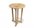 Canfield Outdoor Wooden Poseur Table, Round – 0.7m