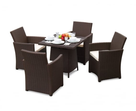 Eclipse 4 Seat Rattan Dining Set Wicker Garden Furniture Eclipse 4 Seat Rattan Dining Set
