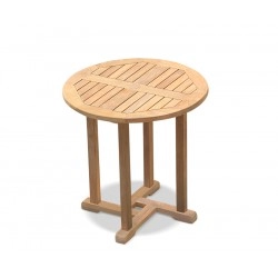 Canfield Teak Round Outdoor Table – 0.75m