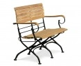 french Bistro outdoor Bench with Arms – 1.2m