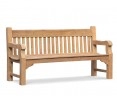Banchory Solid Wood Teak Park Bench – 1.8m