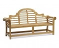 Lutyens-Style Teak 1.95m Bench, Armchairs & Coffee Table Outdoor Set