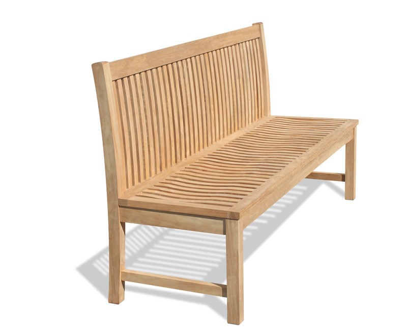 Canterbury Armless Garden Bench with back, Teak 1.8m