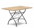 Teak & Metal Folding Bistro Table