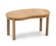 Contemporary Kidney-shaped Table, Outdoor Curved Coffee Table