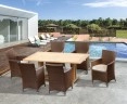 6 Seater Garden Dining Set with Cadogan 1.8m Table and Riviera Armchairs