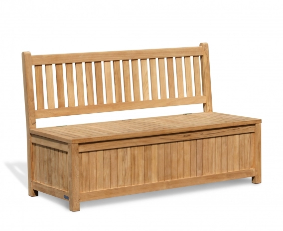 Windsor Wooden Garden Storage Bench – 1.5m