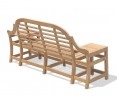 Cheltenham Teak Decorative Outdoor Bench – 2.27m