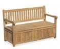 Windsor Wooden Garden Storage Bench with arms – 1.5m