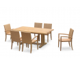 6 Seater Garden Set with Cadogan 1.8m Table and St. Tropez Stacking Chairs