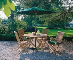 Suffolk Octagonal 1.2m Table & 4 Ashdown Chairs
