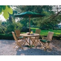 Suffolk Octagonal 1.2m Table & 4 Ashdown Chairs