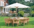 Titan 8 Seater Round Table 1.8m & Contemporary Chairs