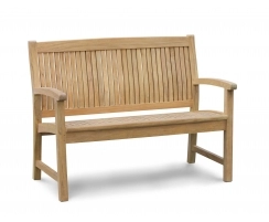 Stanford 2 Seater Teak Outdoor Bench – 1.2m