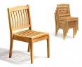 Teak Dining Set with Sandringham 6 Seater Table & Hilgrove Stacking Chairs