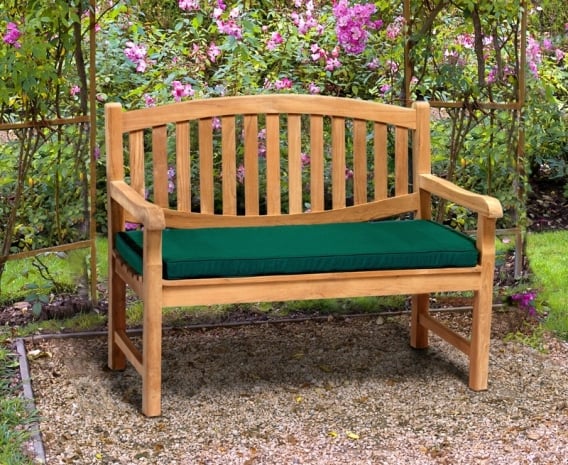 Ascot 2 Seater Teak Garden Bench 1 2m - 2 Seat Garden Bench