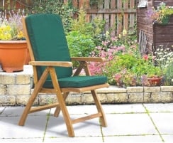 Brompton Extending 1.2 - 1.8m Table & 6 Bali Recliners Dining Set