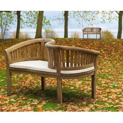 Garden Loveseat Teak Kissing Bench