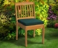 Teak Patio Set with Cadogan 6 Seater Table 1.5m & Hilgrove Stacking Chairs