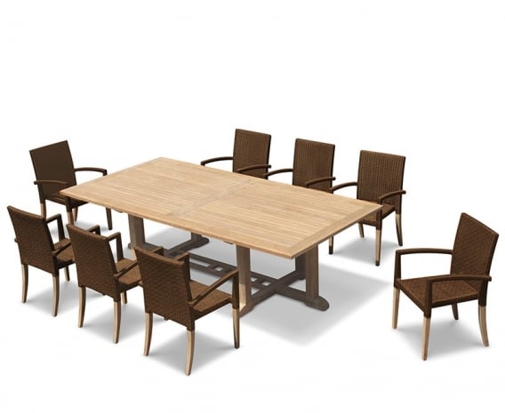 Hilgrove 8 Seater Rectangular Table 2 6m St Tropez Stacking Chairs Hilgrove 8 Seater Rectangular Table 2, How Long Is An 8 Seater Rectangular Table